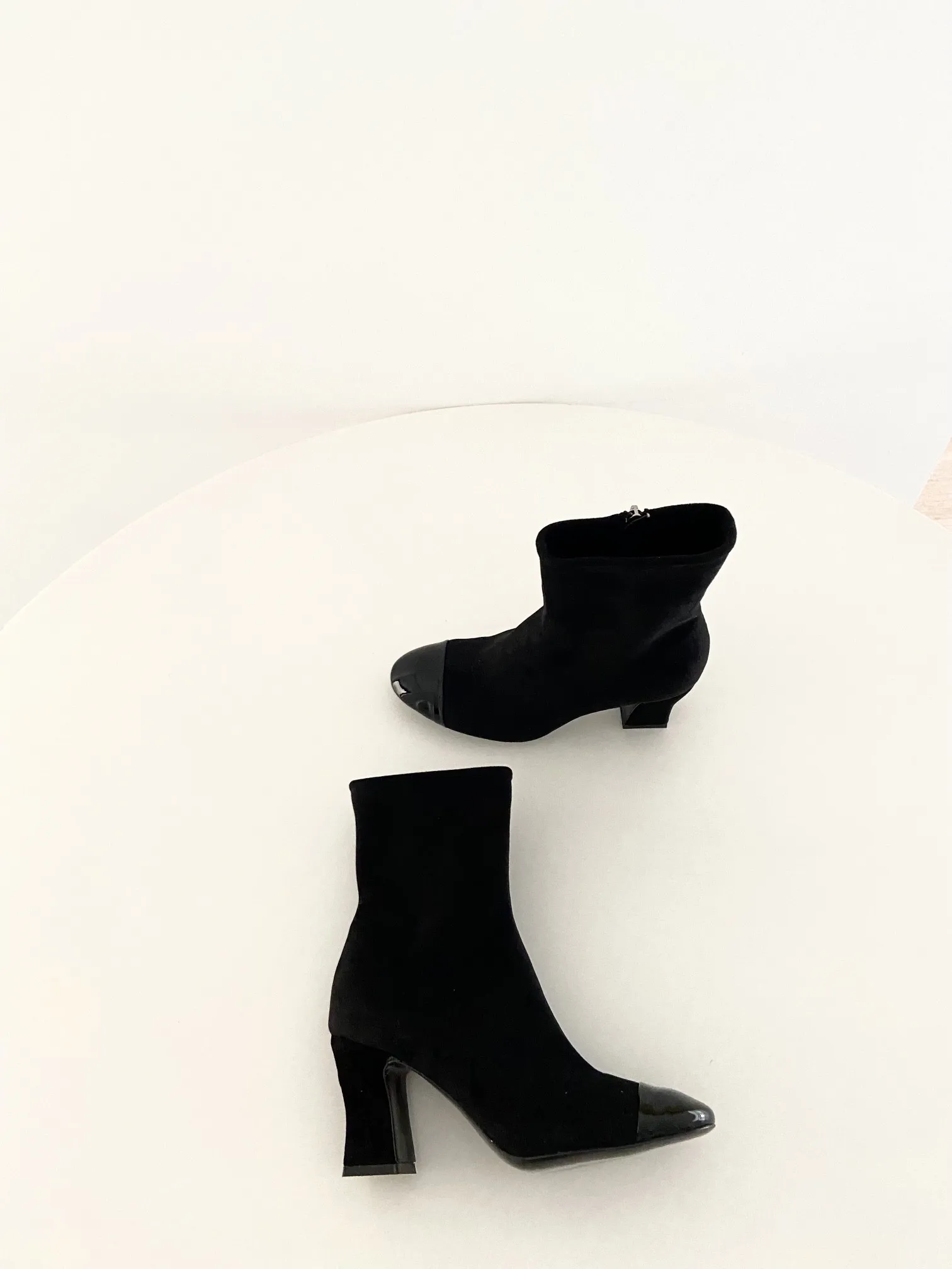 

Shoes New In Boots Shoes For Women thick soled short heel boots in autumn calf leather Ankle Boots