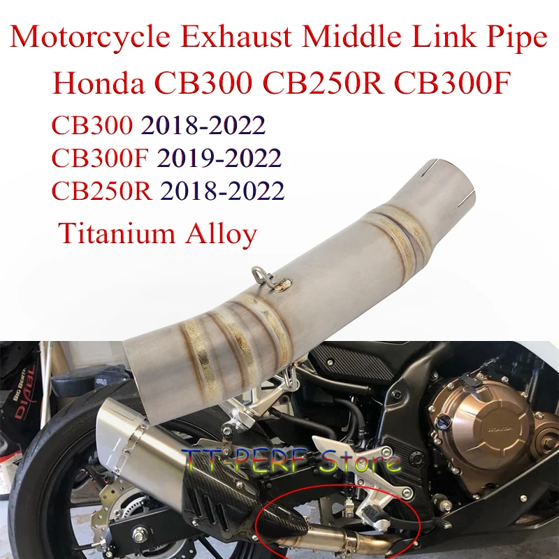 

Выхлопная труба средней длины для мотоцикла Honda CB300 CB300F CB250R CB300R, полностью модифицированная система Moto Escape DB, титановый сплав