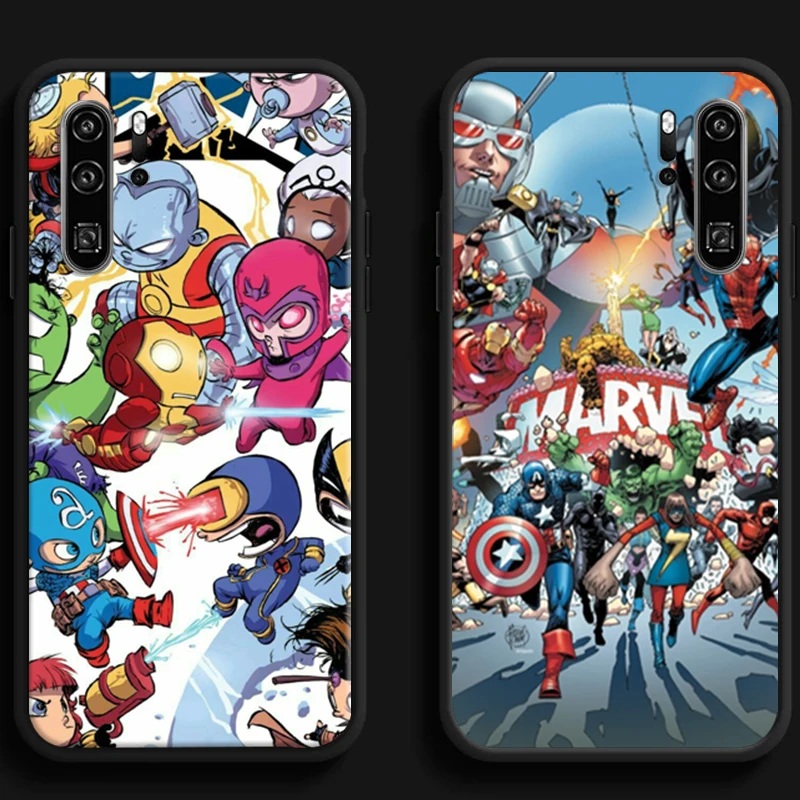 

Marvel Comics Logo Phone Cases For Huawei Honor Y6 Y7 2019 Y9 2018 Y9 Prime 2019 Y9 2019 Y9A Coque Soft TPU