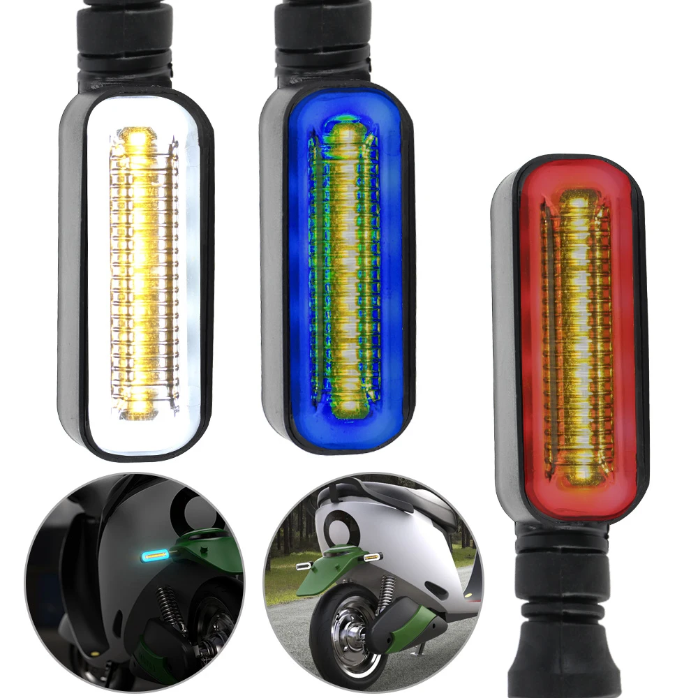 Универсальные Указатели Поворота Для Мотоцикла 2-в-1 С Задней Мигалкой 12