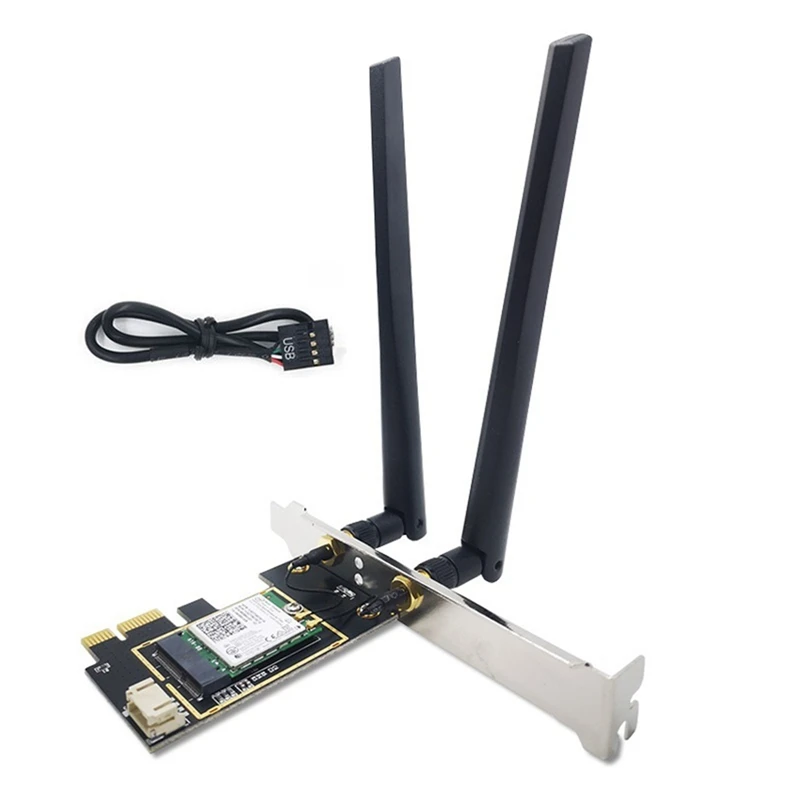 

Pci Express 7265AC 2.4G / 5G Dual Band 7265NGW 867Mbps Wireless PCI-E Wi-Fi Bluetooth 4.2 WIFI Card Desktop PC