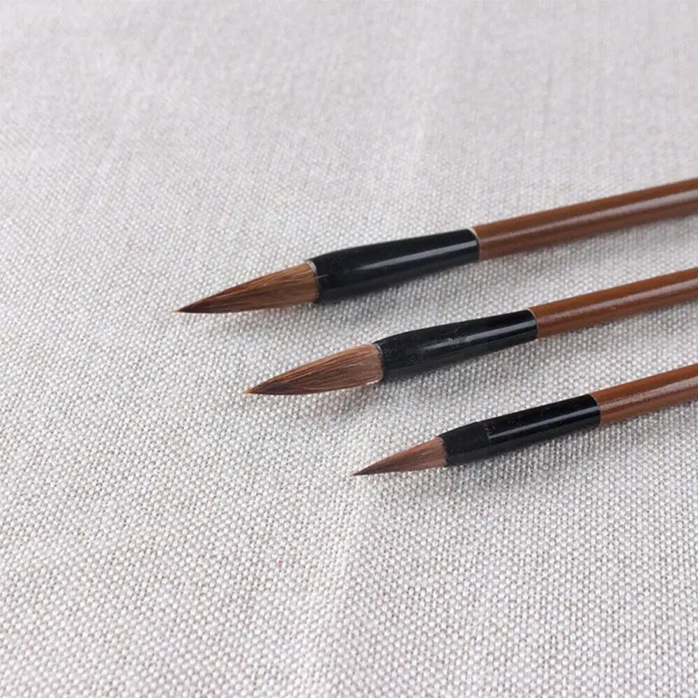 

Традиционная китайская деревянная кисть с волчьими волосами, ручка, кисть для письма для каллиграфии, практики рисования, кисть для рисован...