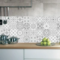 vintage cement tile wall stickers product kitchen self adhesive waterproof vinyl item home floor decor sticker