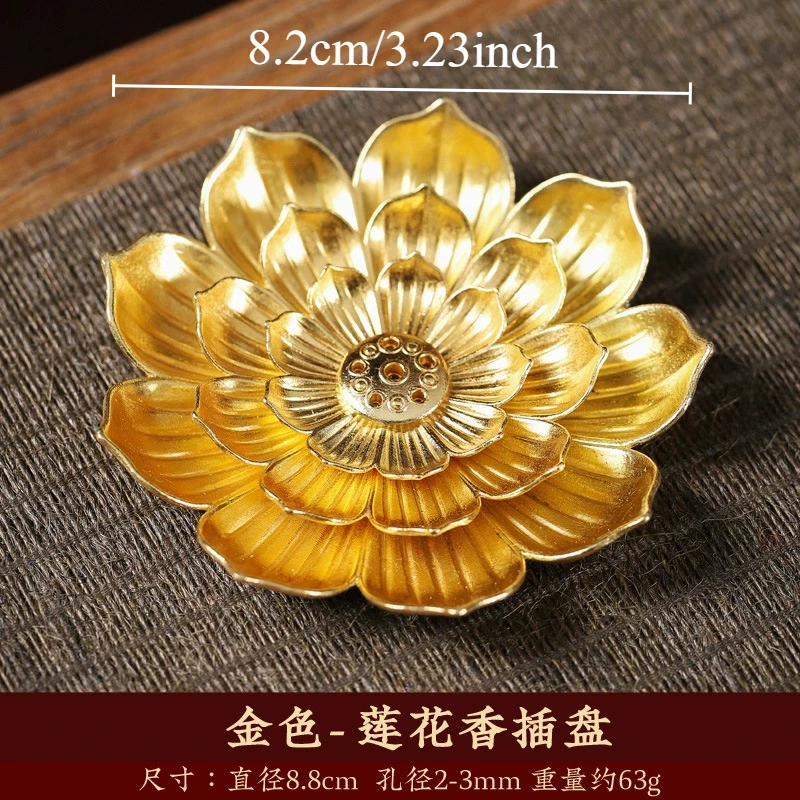 

Металлическая курильница Zen Lotus Buddha, диффузор для благовоний, держатель для ароматических палочек, курильница, буддийская ароматерапия, использование в офисном чайном домике