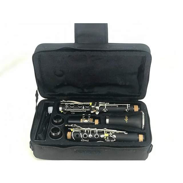 

wholesale price custom OEM ODM aiersi brand 17 keys Bb Bakelite ABS Clarinet woodwind musical instrument for sale