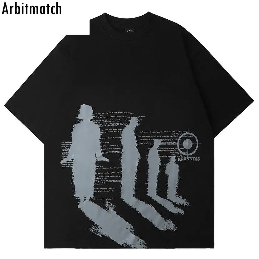 

Футболка мужская хлопковая с абстрактным принтом, в стиле унисекс