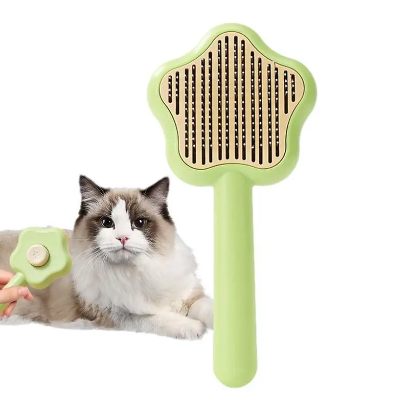 

Dog Shedding Brush Self Cleaning Slicker Brush For Dogs Pet Hair Brush Pet Brush Tool Remove Loose Undercoat Dog Hair Brush For