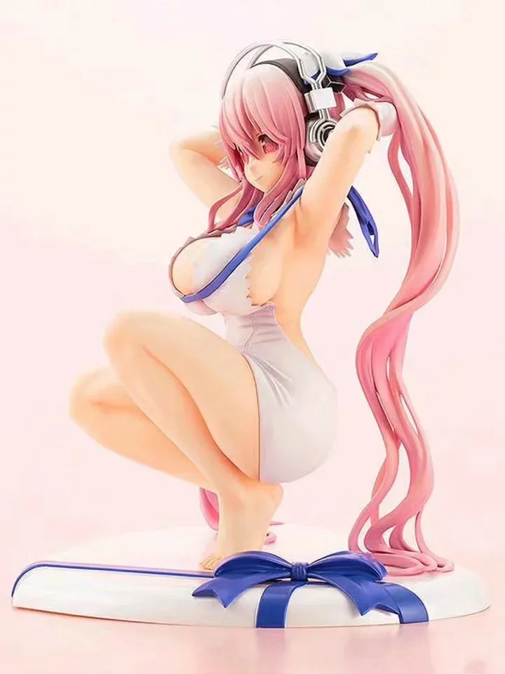 

With Box 17CM Japan Anime SUPERSONICO Squatting PVC Action Figure Model Toys Cosplay Adult Collection Gift