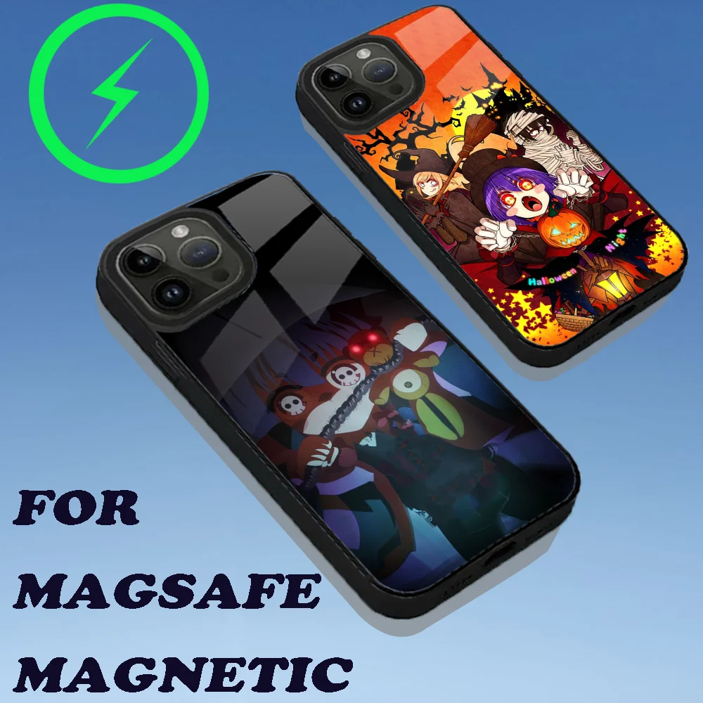 Aanime DARK GATHERING Phone Case For iPhone 16 15 14 13 12 11 Plus Pro Max Mini Magsafe Magnetic Wireless Charging