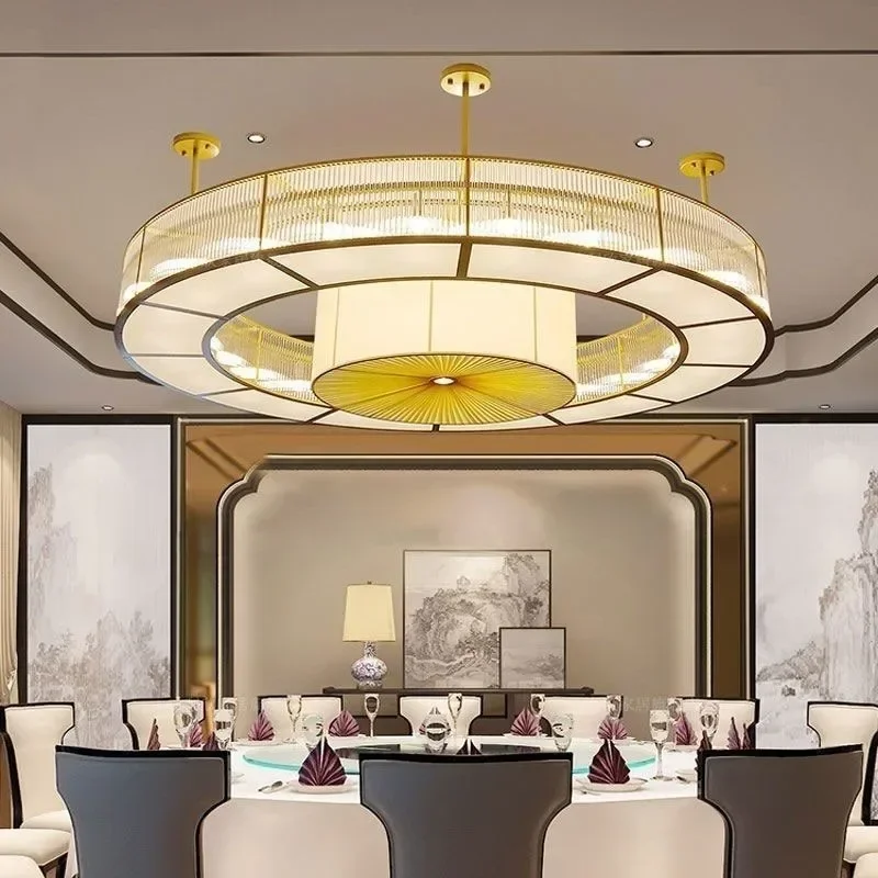 Фото Новая хрустальная люстра в китайском стиле для гостиной, круглая, для отелей, клубных домов, вилл, ресторанов, частных комнат, продажа. №2