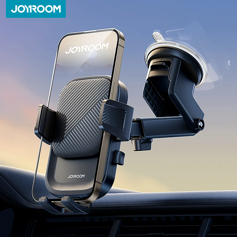 Фото Держатель для телефона Joyroom, крепление для автомобиля, свободные руки, сильное всасывание, универсальное устройство для приборной панели/ветрового стекла, вращение на 360 ° №1