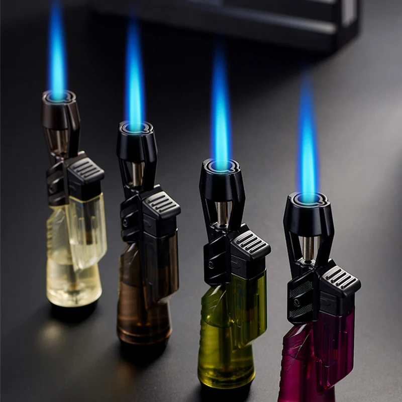 

Torch Lighter Adjustable Jet Flame Windproof Gas Lighter Use Butane For Cigar Candle Camping Fireplace