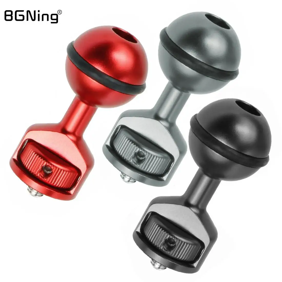 

Винтовой Адаптер для штатива 1 дюйм с шаровой головкой 1/4, вращающийся на 360 градусов для GoPro10 9 Insta 360 ONE R 4K светильник Monitor DSLR, Удлинительный де...