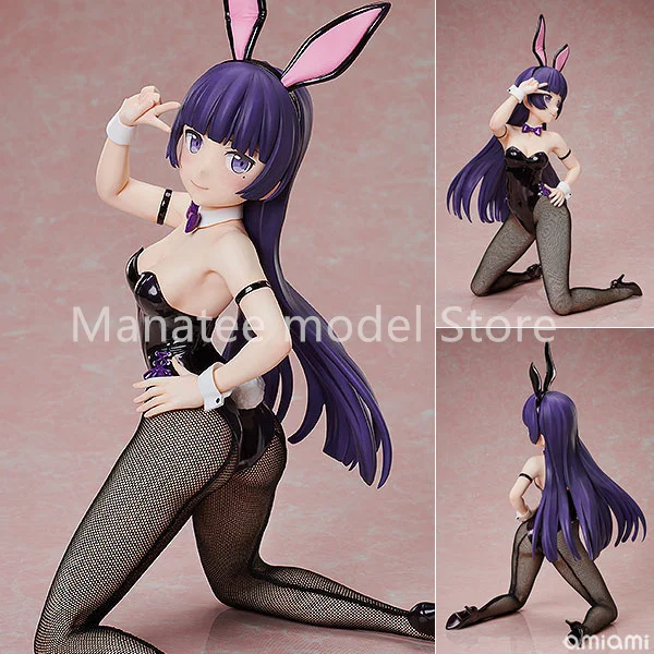 Фото БЕСПЛАТНО Original Oreimo 2 Kuroneko Bunny Ver. 1/4 ПВХ Фигурка Аниме Модель Игрушки Коллекция Кукла Подарок №1