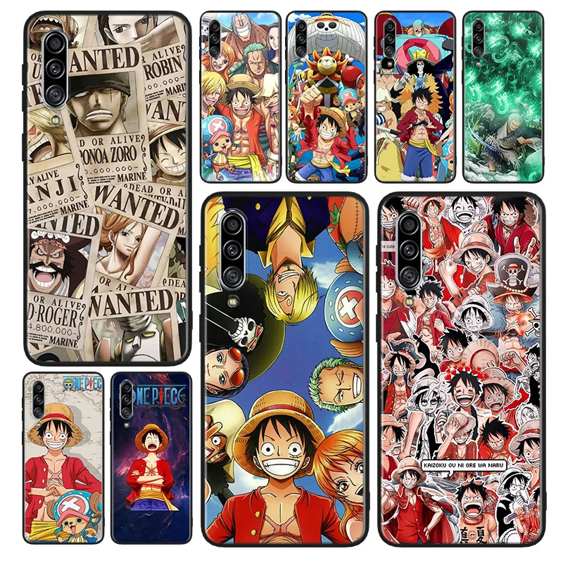 

Anime One Piece Zoro Luffy Phone Case For Samsung A90 A80 A70S A60 A50S A30S A40 A2 Core A20E A20S A30 A10S Black Cover