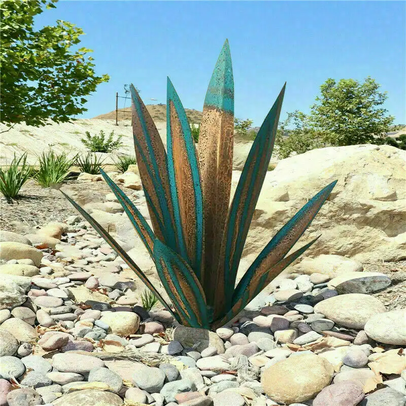 

Iron Agave Patio Ornaments Cottage Yard Ornaments Plant Crafts Yard Decoration Gardening