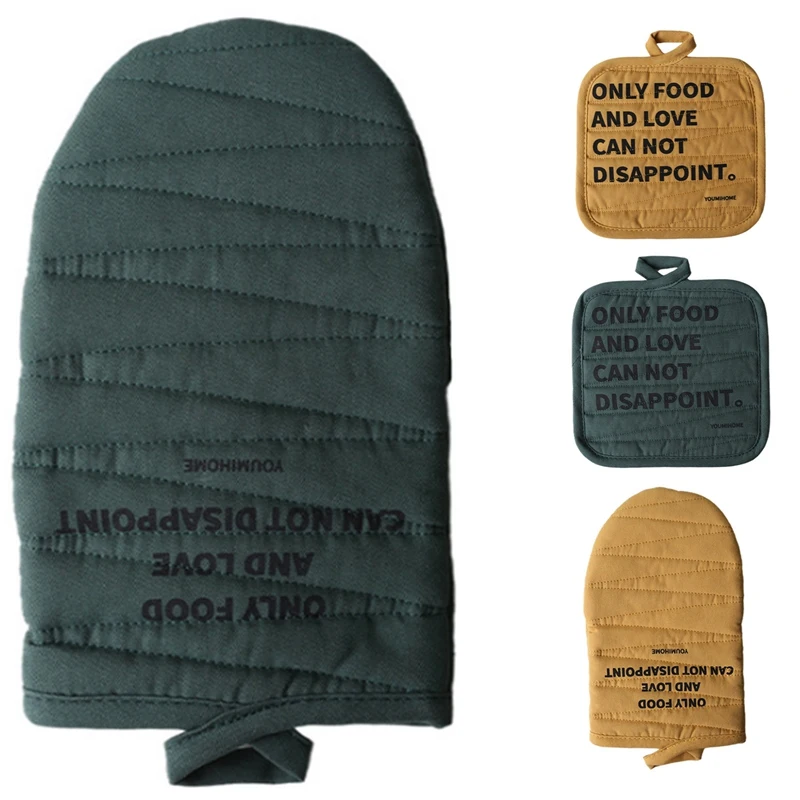 

Insulation Cloth Gloves High Temperature Resistant And Scalding Placemat Kitchen Microwave Oven Baking Gloves