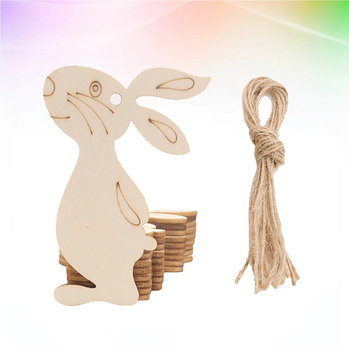 

Easter Bunny Wooden Rabbit Hanging Wood Unfinished Ornaments Crafts Slices Cutouts Tags Cutout Gift Diy Ornament Shaped Slice