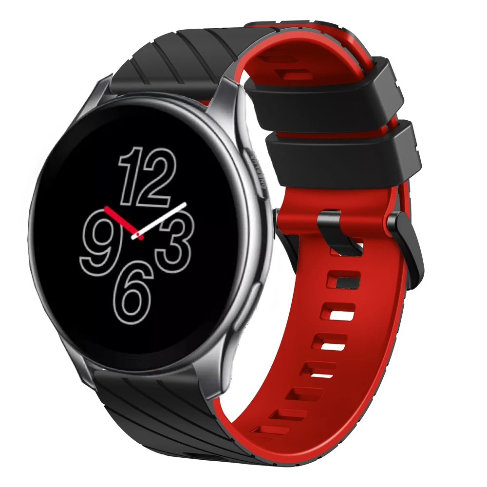 Фото Спортивный силиконовый ремешок для часов 22 мм для OnePlus Watch 4, 3, 2, 2R, сменный браслет, ремешок для часов OnePlus Watch Lite, аксессуар №3