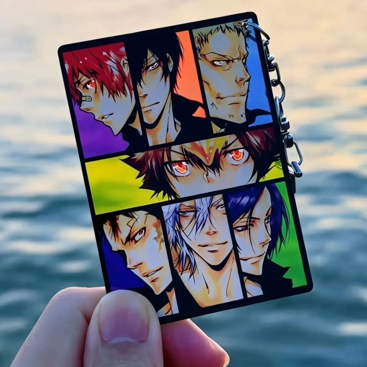 Фото Акриловый брелок для ключей в стиле аниме: Vongola Famiglia, HITMAN REBORN! (для мужчин и женщин) Подвеска-брелок для ключей, украшение, аксессуар, подарок для друга №1