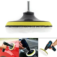 6pcs wool waxing pads soft buffing pads kit with back plate driller adapter for car waxing polishing