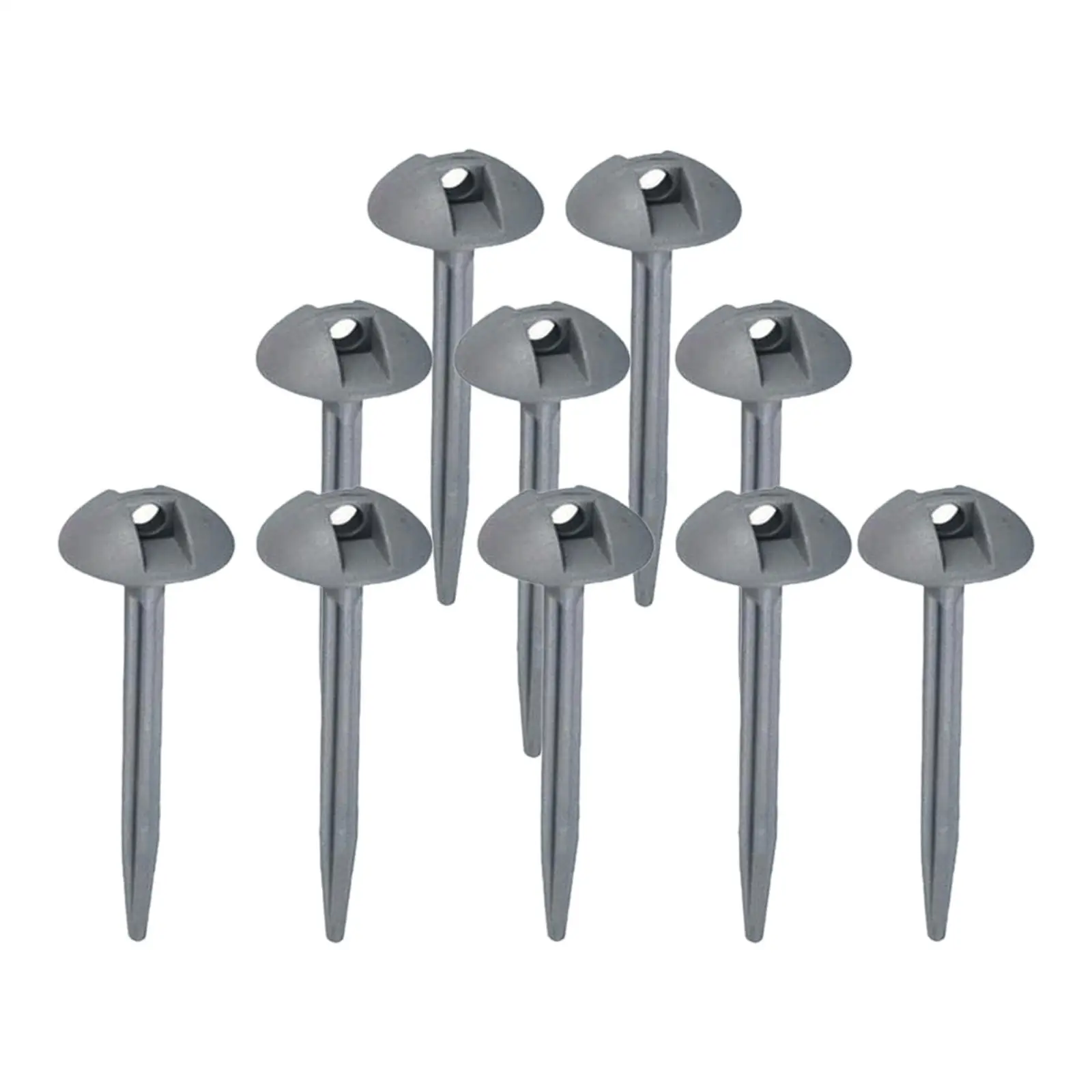 10Pcs Tent Stakes Pegs Garden Stakes Tent Pegs with Hole Durable Heavy Duty Ground Nail Portable for Garden Yard Tent Canopy