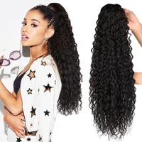 243032inch synthetic curly ponytail hair extensions drawstring ponytails wig soft organic fake hair long afro pony tail