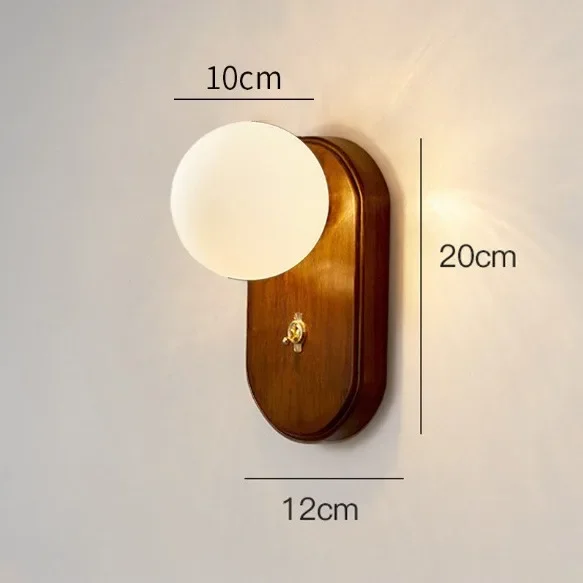 Минималистичный японский стиль настенный светильник из цельного дерева новые