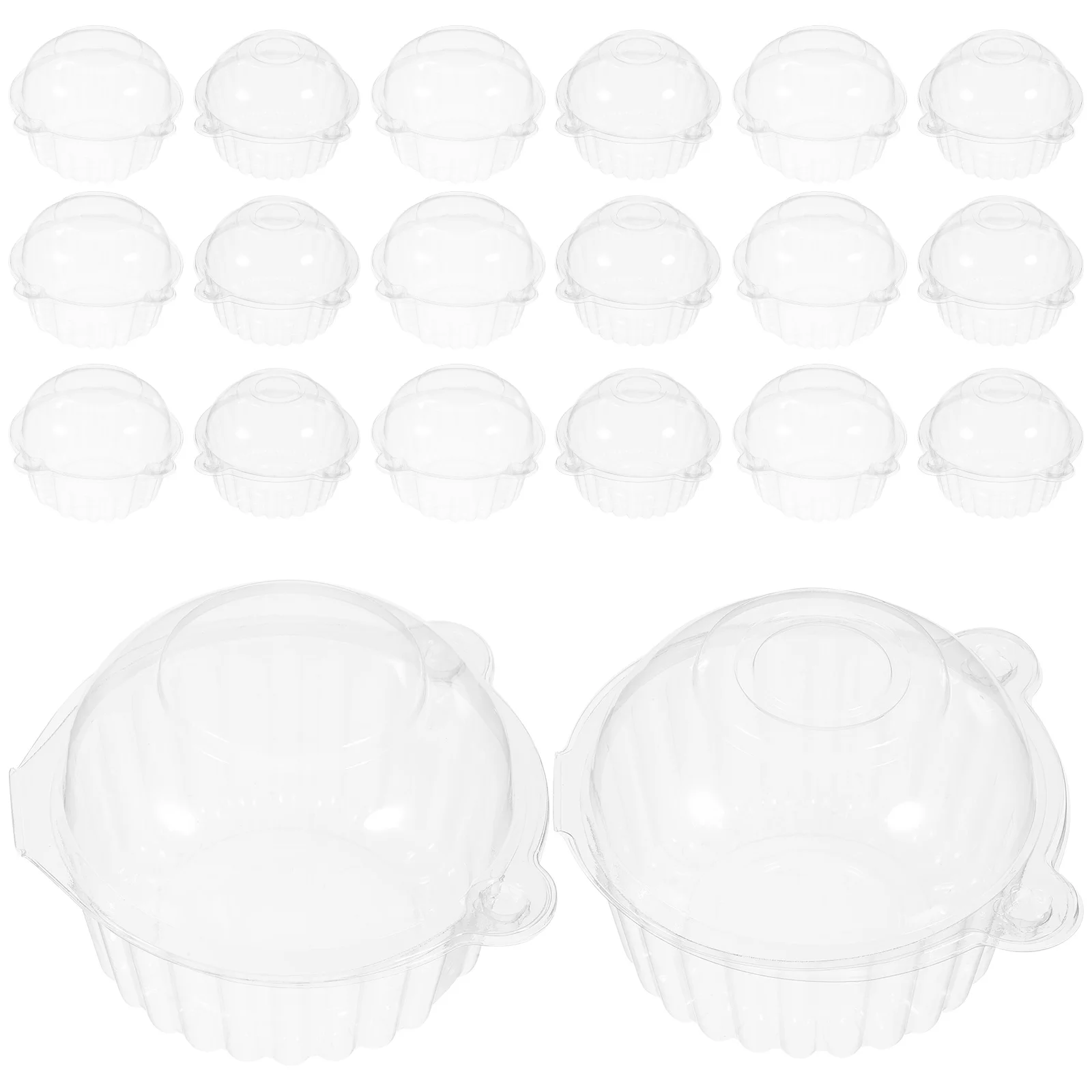 

200 Pcs Paper Cups Cupcake Transport Container Carrier Containers Cat Head Box Holders Individual Pp Bakery Mini