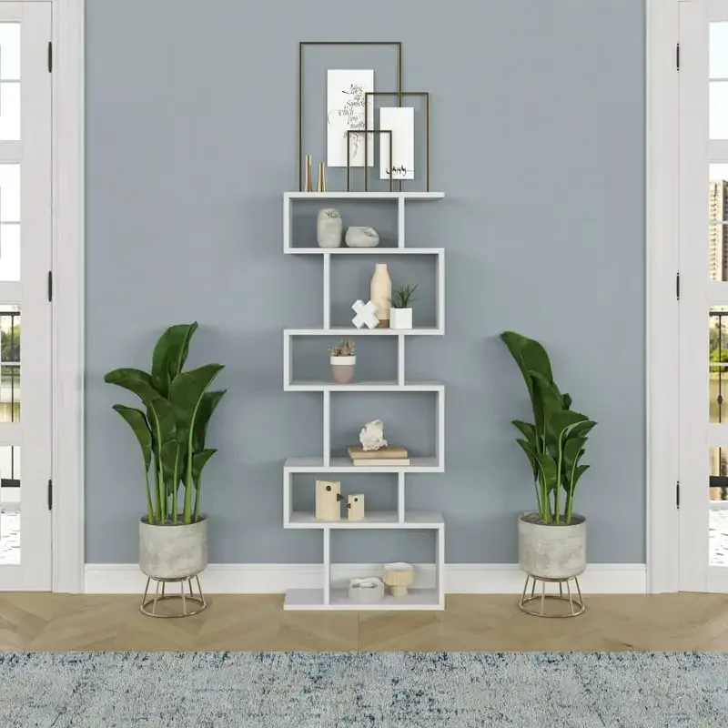 

Bates Multiple Tier Bookcase, WhiteFor Bathroom Living Accessories