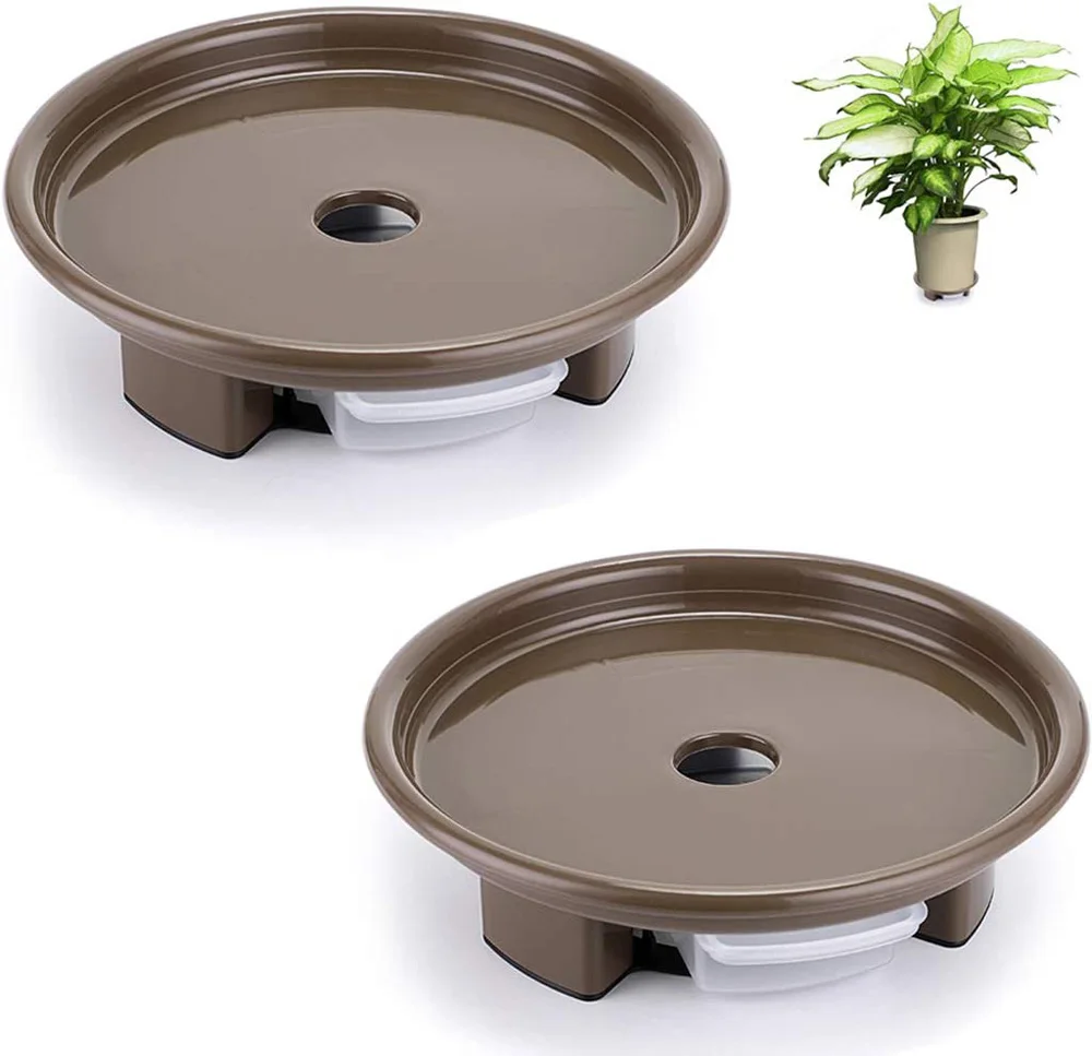 

2-piece Planter Base 8.5 Inches Drip Tray With Bucket Garden Tools Flat Riser Carrying 44 Pounds
