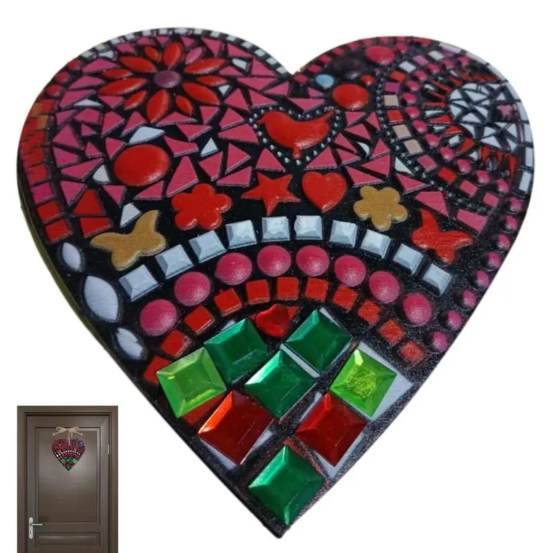 

Садовые подвески в форме сердца, украшение для двери, эстетическая полимерная скульптура, подвески в виде сердца, украшение для новоселья, подарки, искусственные