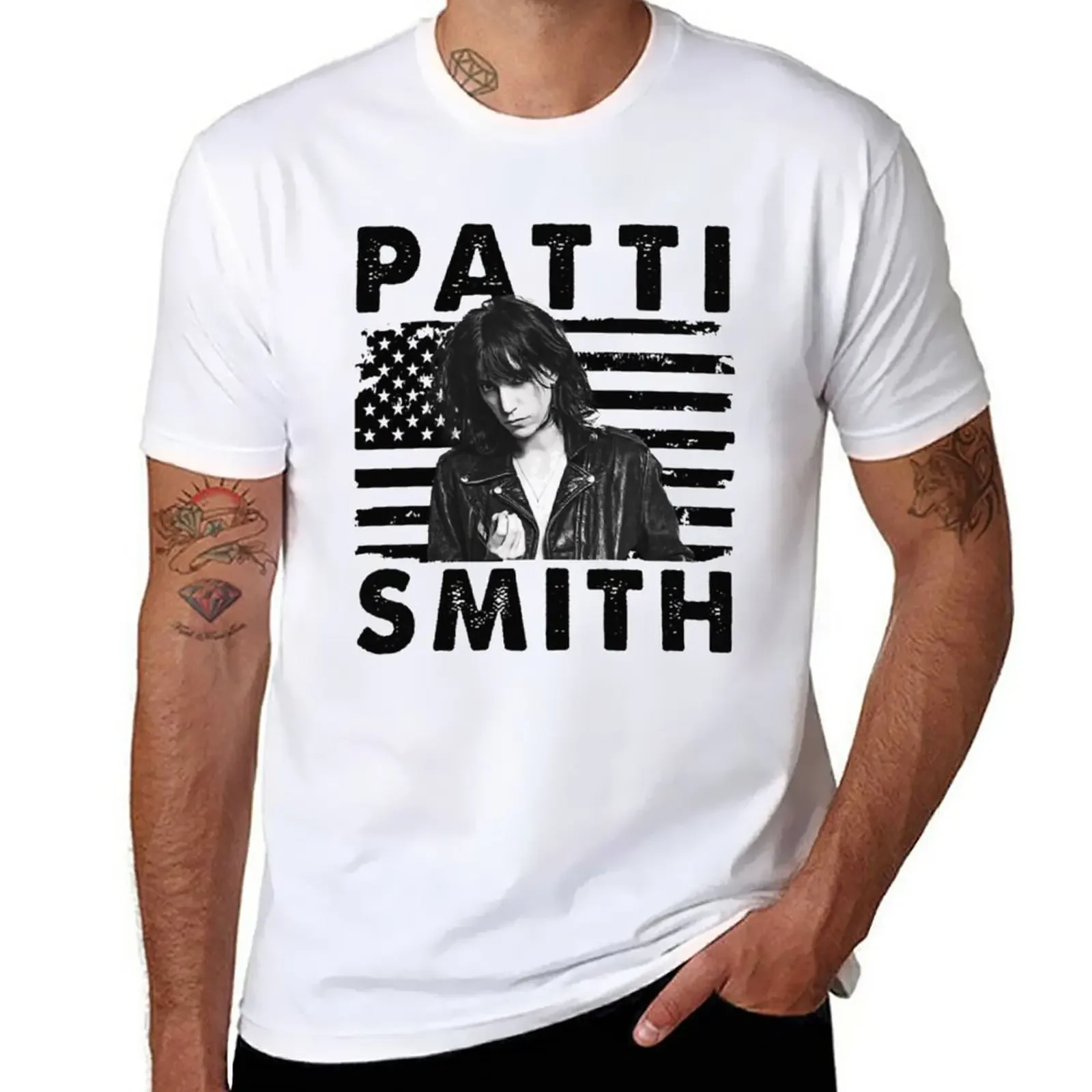 Новинка футболка PATTI SMITH Винтажная тяжелые футболки спортивные для фанатов
