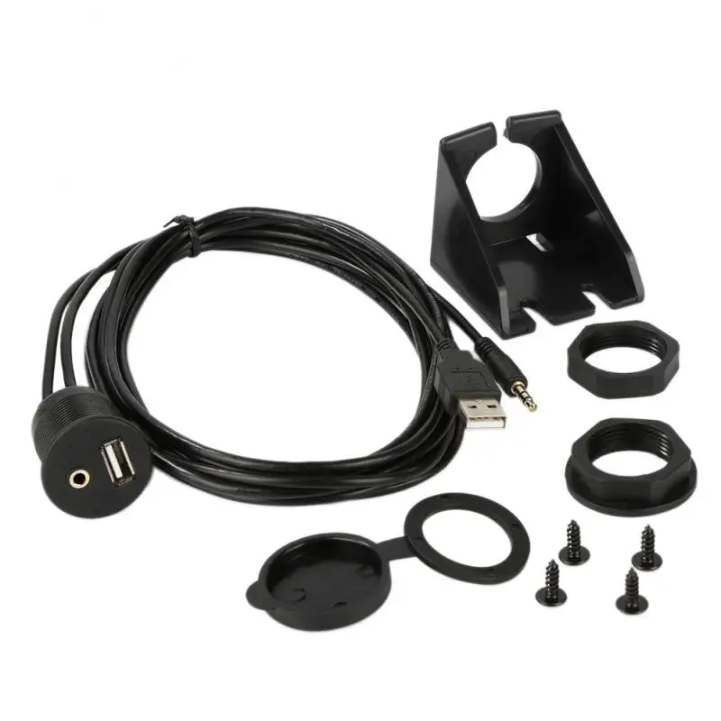 

Кабель-удлинитель для приборной панели автомобиля Moto панель скрытого монтажа USB 2,0 3,5 мм M/F AUX