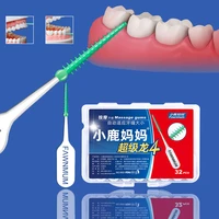 64 pcssilicone interdental brush massage interdental brush clean between dental floss interdental orthodontics toothpicks