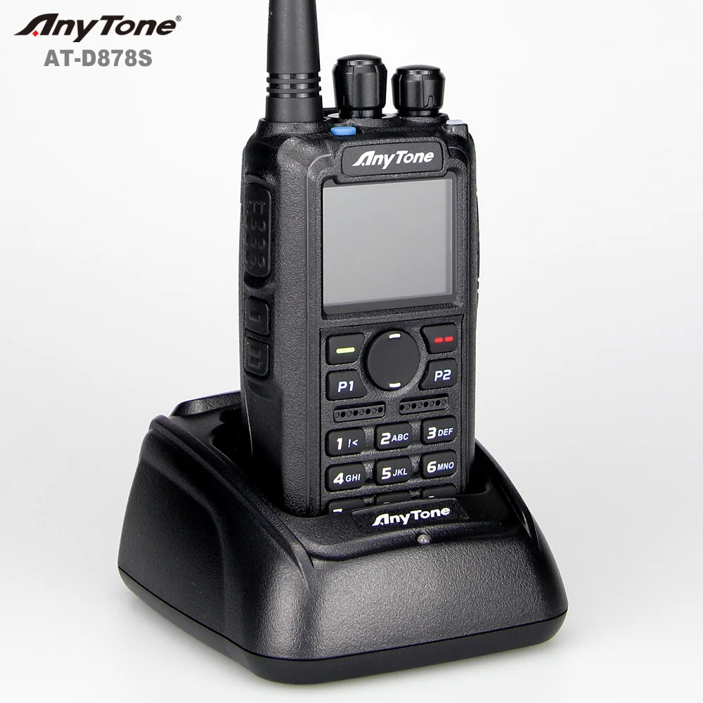 AnyTone UHF 400-480MHz Single Band Walkie Talkie AT-D878S Digital/Analog Two-Way Walkie Talkie GPS  DMR Portable Walkie Talkie