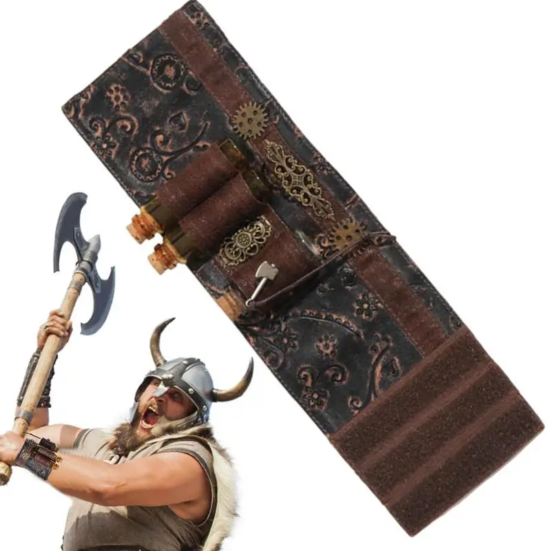 

Leather Arm Cuff Vintage Medieval Wrist Guard Durable Theatre Performance Accessory For History Or Fantasy Pirates