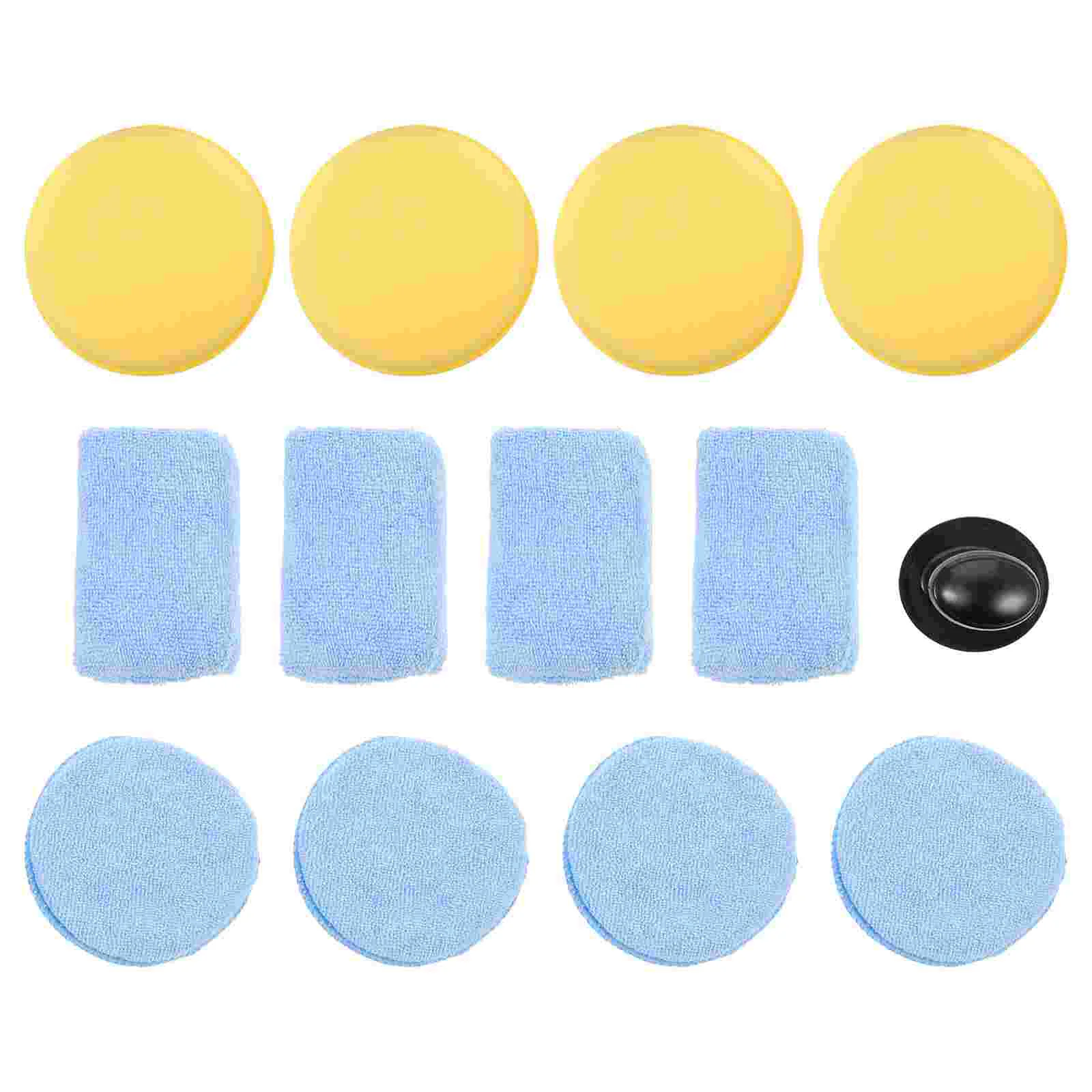 

13 Durable Microfiber Car Sponge Brushes Waxing Blocks for Car Care (Assorted Color)