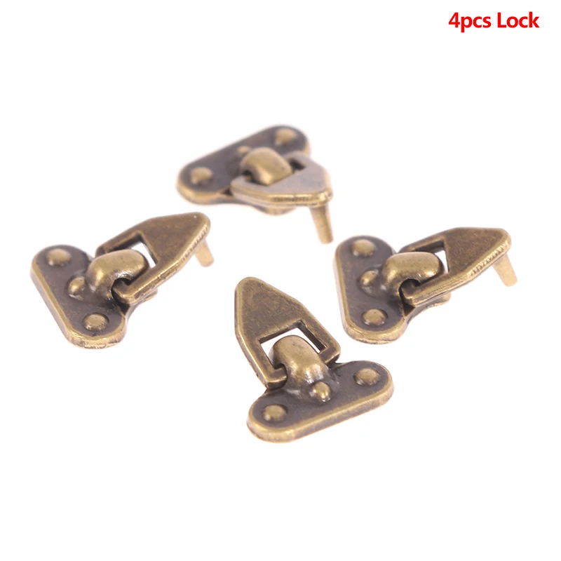 1:12 Миниатюрный золотой металлический дверной замок набор дверных застежек