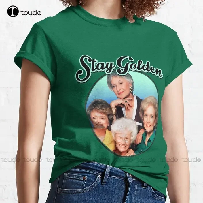 The Golden Girls Four Mature Women Tv Show 80S 90S Fans Gifts Classic T-Shirt Button Up Shirt Women Xs-5Xl Custom Gift Unisex