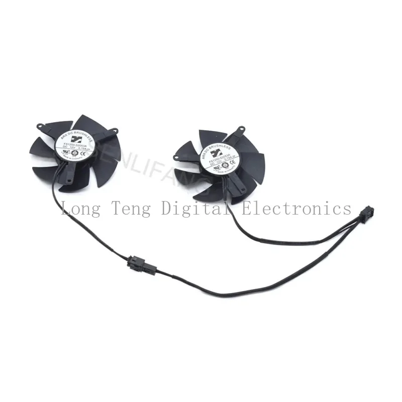 Для Gigabyte GTX1650 1630 4 ГБ OC вентилятор FS1250-S2053A 12 В 3-контактный 0 19 А 47 мм