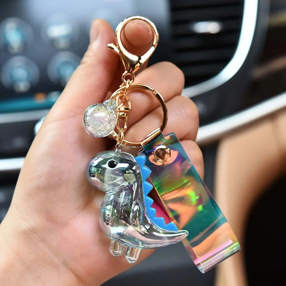 

Creative Cartoon Cute Dinosaur Doll Keychain Acrylic Animal Charm Pendant Couple Car Keychain Bag Pendant Keyirng Gifts