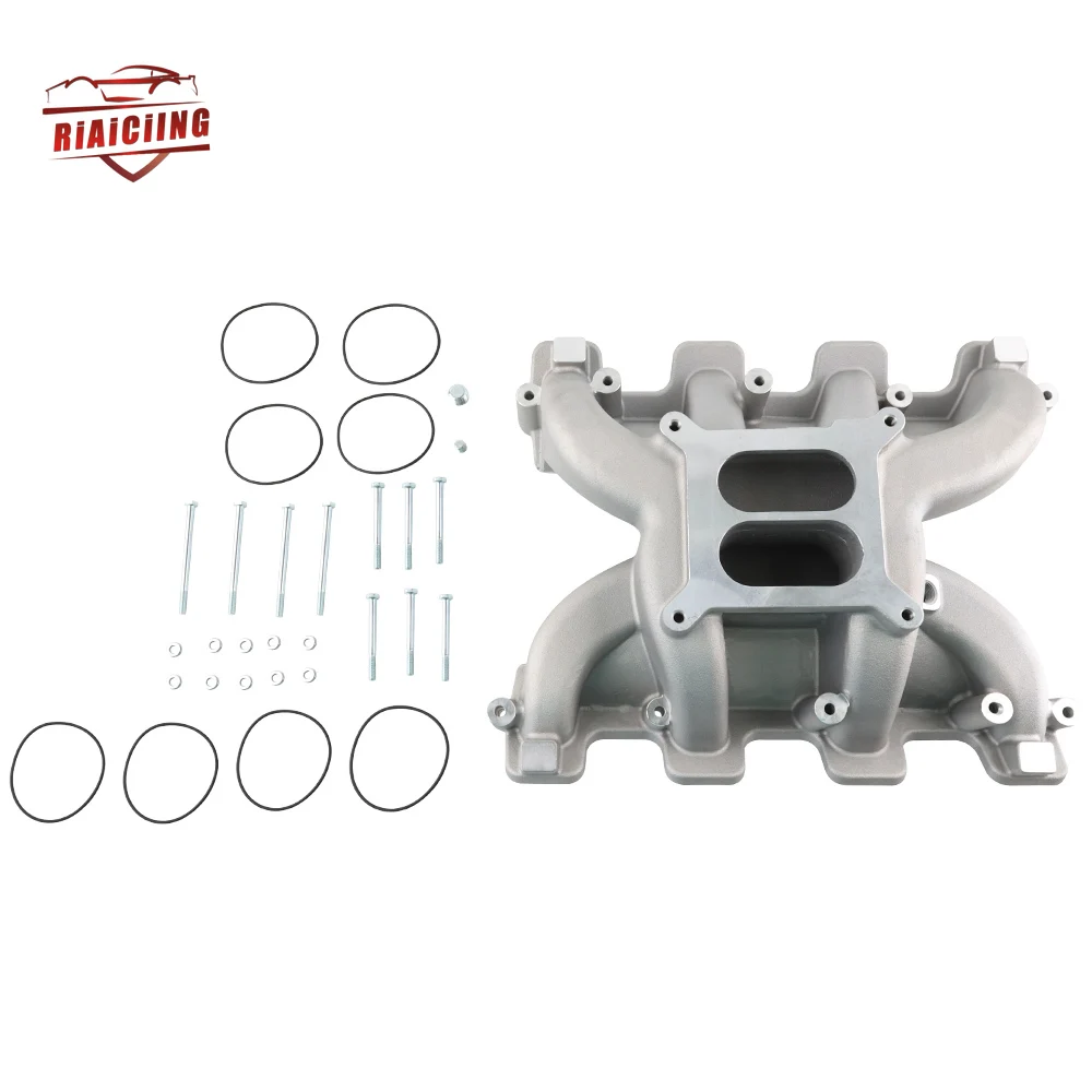 skspeed EZKIT LS Carb Conversion Holley 300-130 Dual Plane Intake/MSD 6014 Коробка Автомобили Детали двигателя