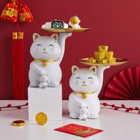 chinese style home decoration lucky cat storage ornaments tv cabinet living room bookcase office furnishings desk decoration