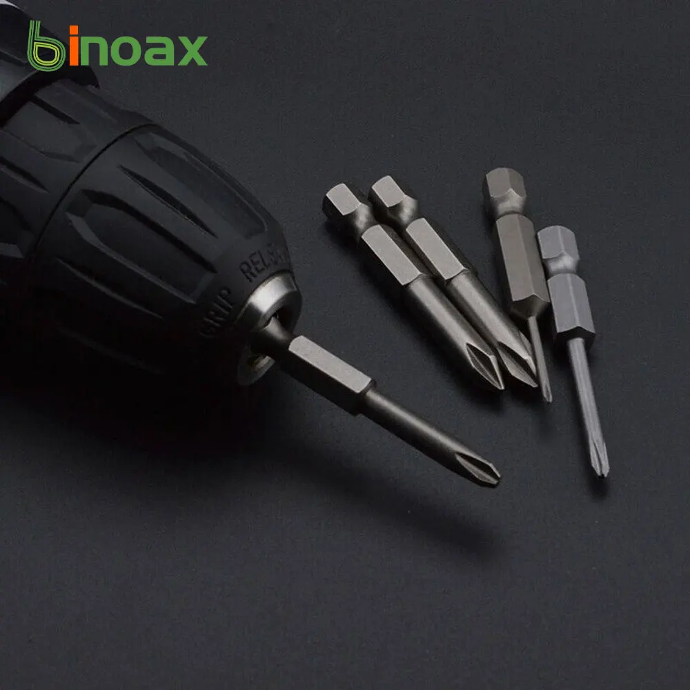 

5Pcs 50mm Magnetic Cross Head Screw Drill Bits Electric Screwdriver Set PH0 PH1 PH2 Impact Hand Tools