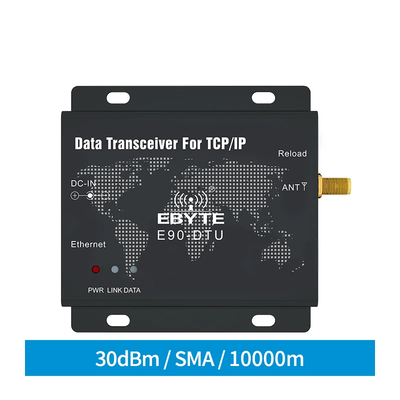 

SX1262 30 дБм LoRa Ethernet беспроводная цифровая радиосвязь E90-DTU(230SL30-ETH) трансивер Прозрачная передача на большие расстояния