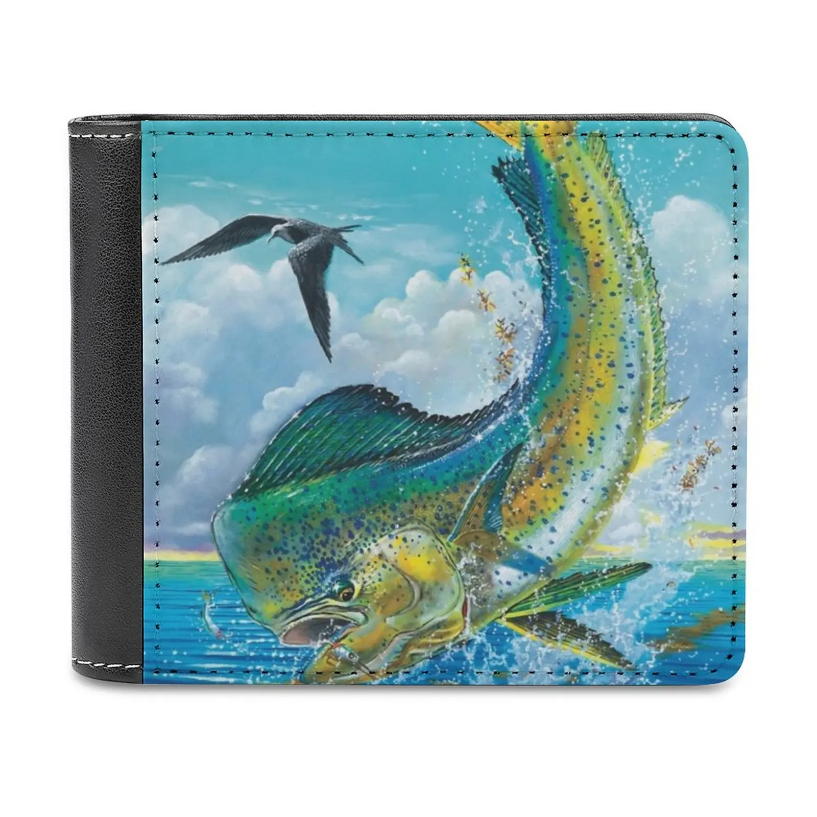 Кожаный кошелек Slammer Mahi мужской персонализированный сделай сам короткий