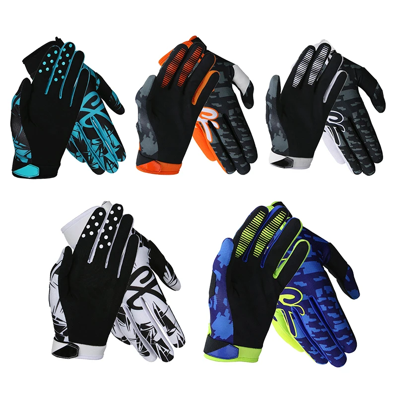 

2022 Bicycle Gloves Motocross Gloves MX Motorbike Full Finger Gloves Men's Sports Breathable Cycling Gloves Road Riding Gloves
