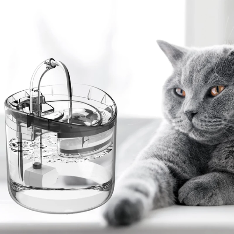 

2L Cat Water Fountain Filter Automatic Sensor Drinker For Cats Feeder Pet Water Dispenser Auto Drinking Fountain For Cats