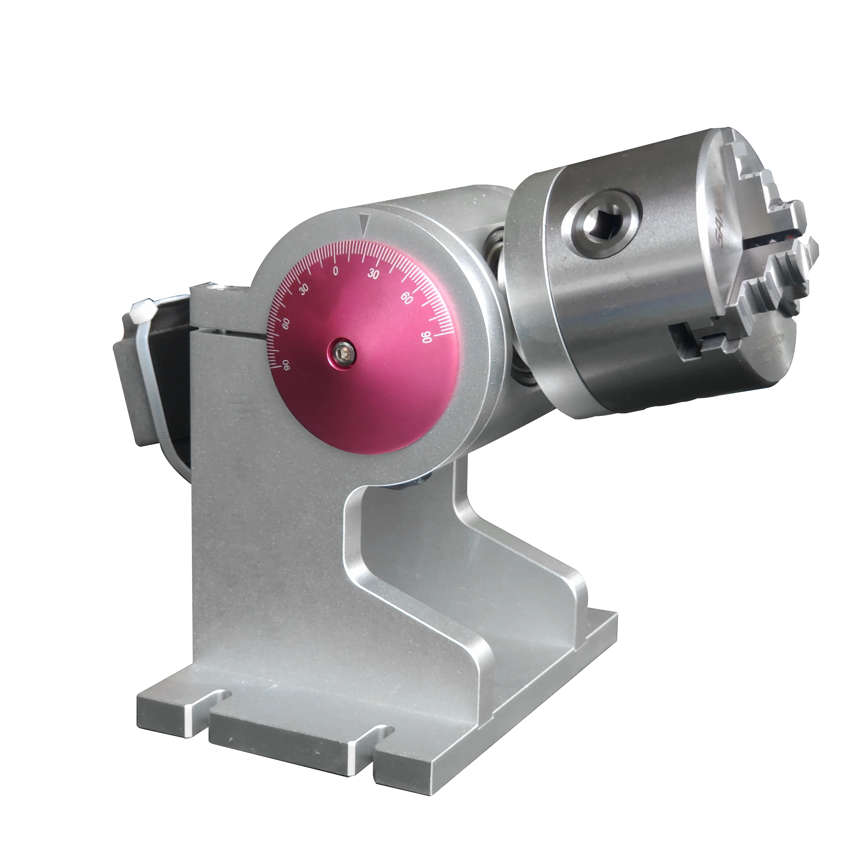 

fiber laser marking machine rotary device for ring cup metal tube